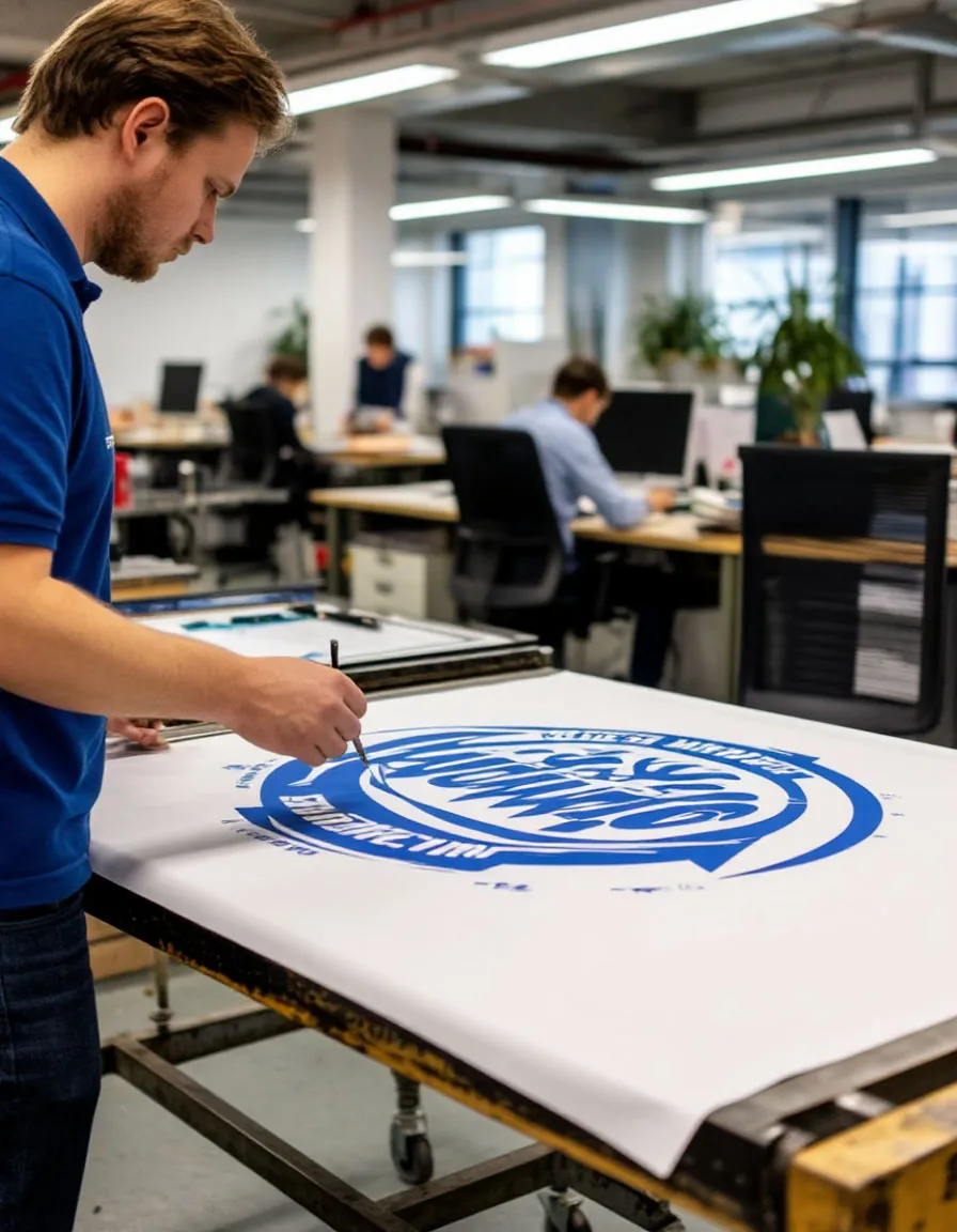 Печать логотипа шелкографией